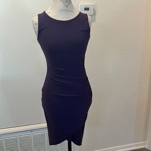 Purple bodycon cocktail dress size M